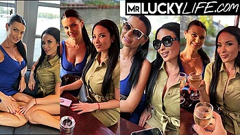 Anissa Kate and Ania Kinski's balls sucking smut by Mr Lucky Life