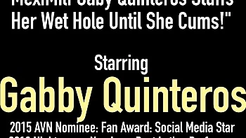 Bodystocking action with come-hither Gabby Quinteros from Gabby Quinteros