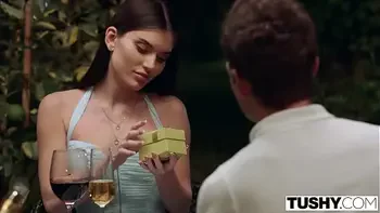 TUSHY Stunning Stefany accepts sexy DP offer on holiday