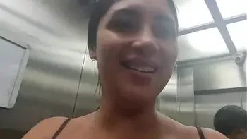 I was caught squirting in my hotel's elevator