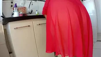 Real Homemade Stepmom and Son Early Morning Sex in kitchen