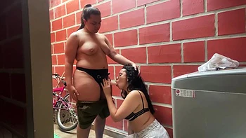 Girl Gets Fuked By A Lesbian For Money