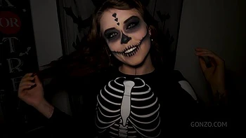 Happy Halloween from Eden Ivy with balls deep 5on1 DP SZ