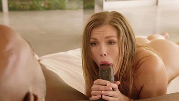 Two hot babes Ella Nova and Nat Turnher share a big black cock in hd