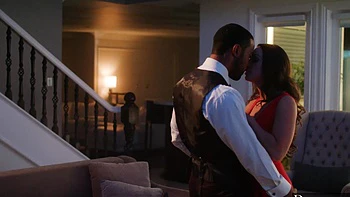 Abigail Mac gets her pussy railed on the sofa in intense interracial action.