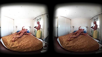 Ariana Cortez - Behind The Scenes VR Part One - Interracial Foursome