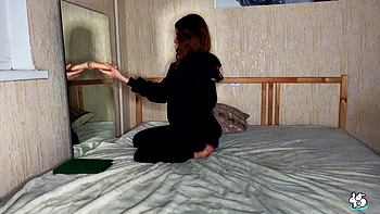 Tattooed Redhead Fucks A Dildo While Phone Sex