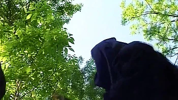 Granny Gets Anal Fuck By Two Strangers In The Tall Grass