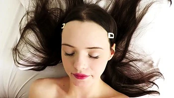 Seductive Brunette's Artistic Erotic Tease