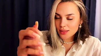 Step mom's milf hj - my first time masturbating off to porn!