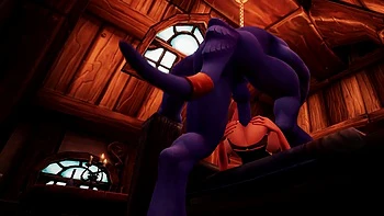 Sexy Elf Gets Big Blue Dick - Warcraft Parody