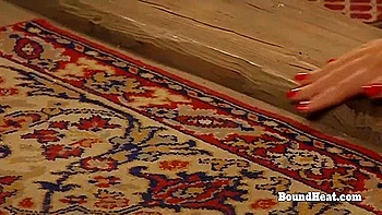 Mistress Masturbates And Moans While Peeking On Lesbian Slave