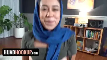 Hijab Hookup - Hijab Girl Sophia Leone Gets Disciplined And Fucked By Her Neighbor For Trespassing