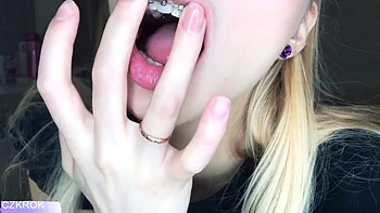 Braces: Amateur, Bongacams  Braces Tease Porn