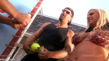 College Babe Likes It Slippery When Wet