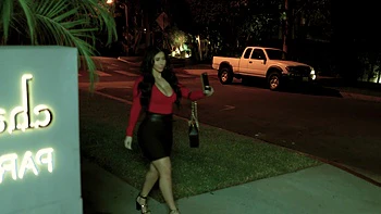 Brunette latina Valerie Kay enjoys riding huge black cocks.