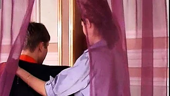 nice russian chick analised in threesome