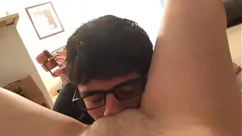Nerdy Virgin Boy Eats Out His Lesbian Neighbor