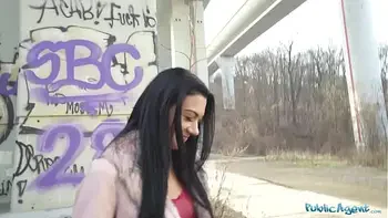 Public Agent A beautifully tanned body bent over and fucked outdoors