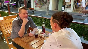 DivinaMaru reaps insatiable three-way with tenants, burning blue hot! Best XXX!