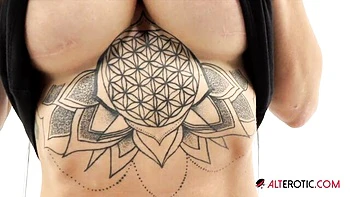 Amazing Gunnar Stone and Vanessa Skye's tattoo action