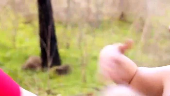 Cumshot on big boobs for slut tit fucking in hd