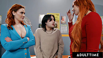 ADULT TIME - Boy Catches Stepmom Lauren Phillips Having Lesbian Affair With MILF Teacher Siri Dahl