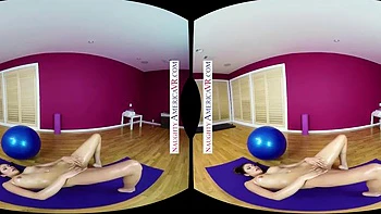 Sami Parker is all ready to go after stretching out in yoga