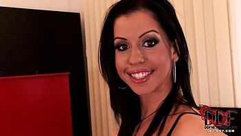 Stirring her honeypot