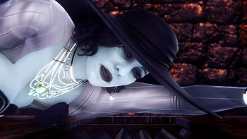 Alcina Dimitrescu Takes Anal Beads Dildo up Her Ass - Resident Evil Village Porn Parody