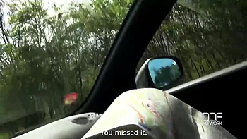 POV Cock Enjoyment - Busty Brunette Swallows Big Dong