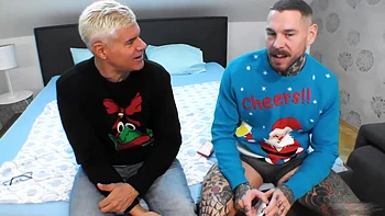 Maddy Black's Anal Squirting Taboo Threesome on Christmas Eve