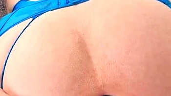 Close up ass creaming