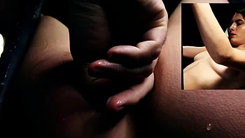 Sexy teen ebony solo toy masturbation