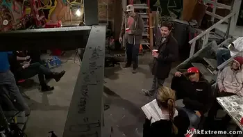 Preachers teen is group fucked in public