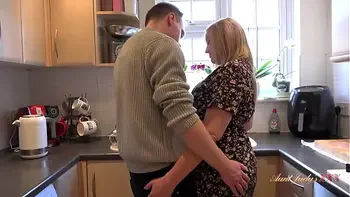 AuntJudysXXX - Hot BBW MILF Charlie Rae Fucks her Lazy Step-Nephew