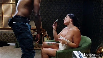 Deeper. Eva Angelina, Angel Youngs  Rissa May Share A Massive BBC In Crazy Foursome: Porn