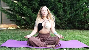 Yoga instructor shares my cock with my neighbor