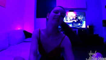 Two hot lesbians, Rebeka Ruby and Miss_Pussycat, are licking each other’s pussies in pov style.