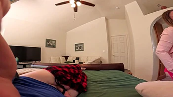 Stepmom Catches You Hiding In Her Bed And Has Sex With You