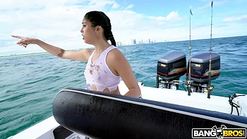 Cuban Hottie Gets Rescued at Sea