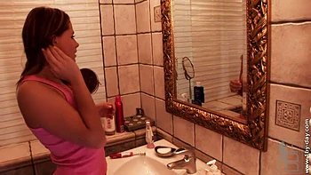 Naughty Lila with her new toys