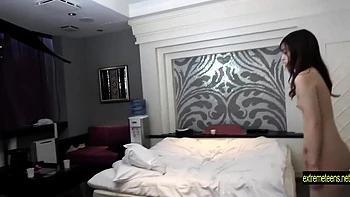 Uncesnored Student 18+ Fucks Standing Pretty Girl