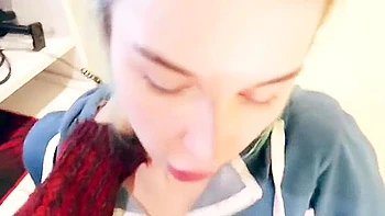 Stepsister Rewards Nerdy Stepbro With A Blowjob For His Physics Notes