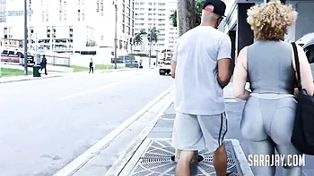 Cover-girl Sara Jay's high heels scene