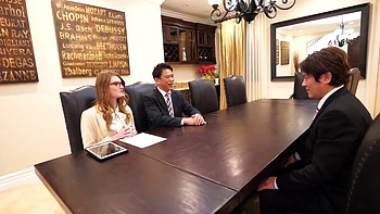 Ashley Lane Threesome Of Contract Conclusion Fuck And Creampie