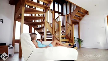 Young Blonde Wife Plays While Hubby Is Away