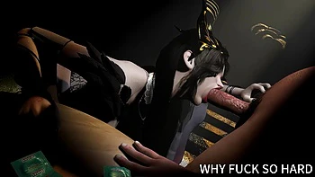 3D Big Boobs Slut Asian Whore Cheating with Big Cock Stranger