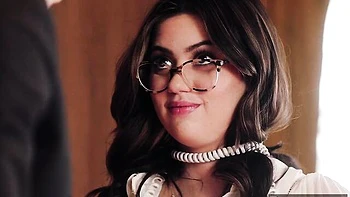 Awesome dick-riding session with a busty nerdy teen Ellie Nova