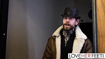 Good-looking Dean Van Damme's sole worship dirt